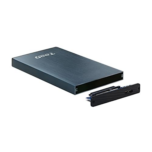 Tooq TQE-2527PB - Carcasa para Discos Duros HDD de 2.5", (SATA I/II/III de hasta 9.5 mm de Alto, USB 3.0) Aluminio, Indicador LED, Color Azul Pacífico, 50 grs - imagen 3