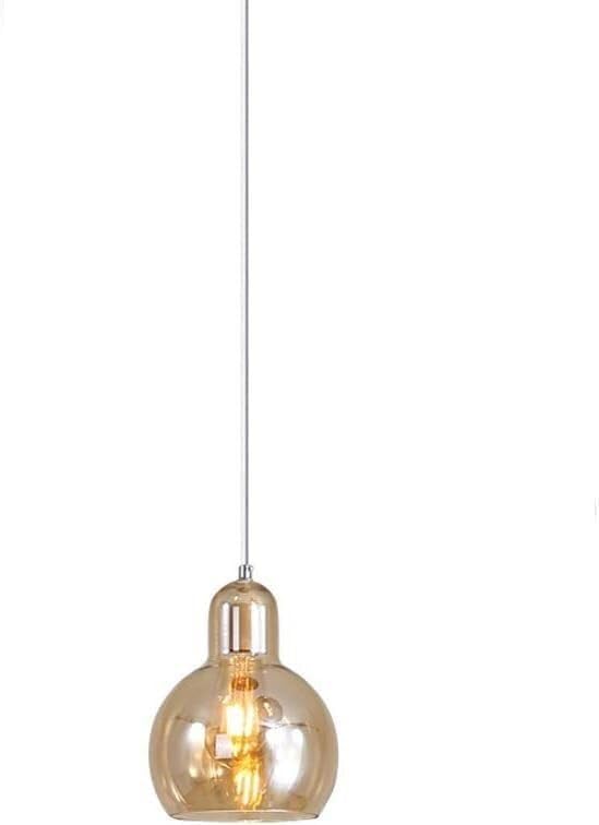 Lámparas de cristal transparente con casquillo E27 para iluminación colgante de salón