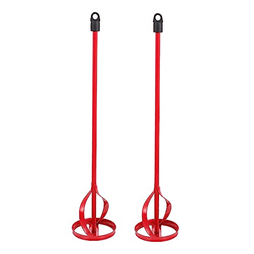 SOESFOUFU Drill Paint Mixer 2pcs Paint Stirring Paddle 40x8.5cm Coating Mixing Paddle for Cement Putty