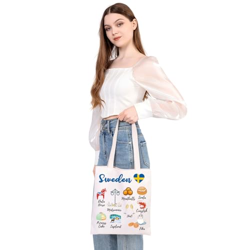 MEIKIUP Sweden Culture Travel Tote