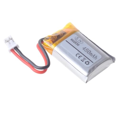 Batería 802030 de 3,7V y 450 mAh con Conector de 3 Pines y Cable de 1.5 mm