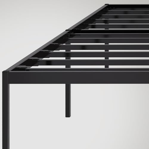 CLP Metallbett Fargo Mit Lattenrost I Stabiles Bettgestell Mit Stauraum, Farbe:schwarz, Größe:200x200x42 cm – Bild 5