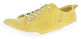 Andrea Conti Damen Sneaker, gelb, 41 EU