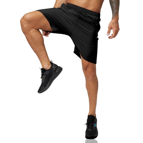 Haimont Men's Athletic Running Shorts 7 Inch Inseam Quick Dry Workout Gym Shorts with Zipper Pocket Lightweight No Liner4