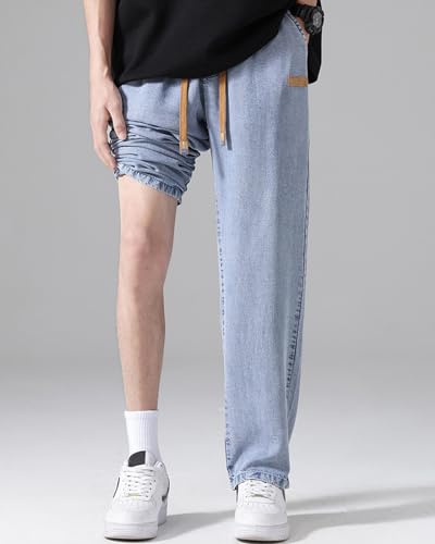 Baggy Jeans Men's Baggy Hip Hop Jeans Straight Leg Y2K Jeans Pants Boys Trousers Harajuku Streetwear Pants2