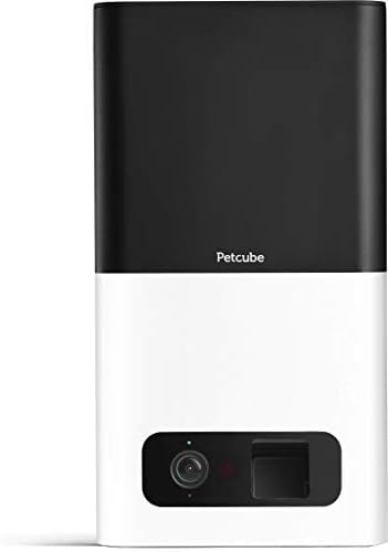 Petcube Bites Pet Camera with Treat Dispenser. Monitor Your Pet Remotely with HD 1080p Video, Two-Way Audio, Night Vision, Sound and Motion Alerts. for Dogs and Cats. Compatible with Alexa (Grey)