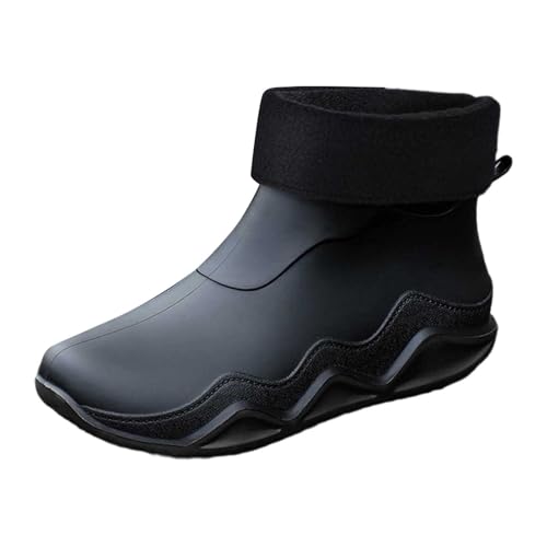 Bottines de pluie homme avec semelle antidérapante résistante à l'eau