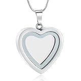 【Taille et emballage】Le collier urne cœur pour cendres pour femmes mesure 2,49 cm x 2,49 cm ; design en forme de cœur, qui exprime votre amour et vos bénédictions pour vos proches ou animaux de compagnie, et les garde près de votre cœur à tout moment.