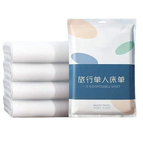 Gramigg Juego de sábanas higiénicas y fundas de almohada, transpirable, resistente para hoteles y casas de huéspedes, juego de ropa de cama desechable