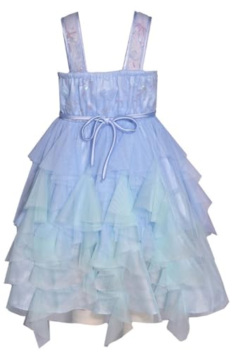 Bonnie Jean Girls 3M-16 Sequins Bodice Fairy Hem Mesh Dress2