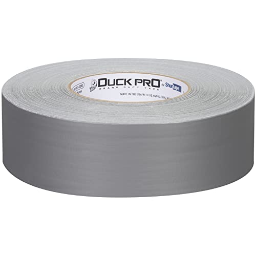 Image of Shurtape Duck Pro Professional Grade, Clean Removal Duct Tape for Indoor /Outdoor, Bundling and Repair, 48mm x 60yd, 12.2 mil, Metallic Silver, 1 Roll (105458)