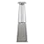 ARLIME Pyramid Patio Heater, Outdoor Propane Patio Heater w/Protective Cover, Dump & Flame-out Protection, 10000 BTU Space Heater for Terrace, Patio, Backyard, Garden (Silver)