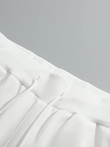 Romwe Men's Graphic Sweatpants Athletic Running Gym Jogger Pants With Pocket White Butterfly M #TOP2