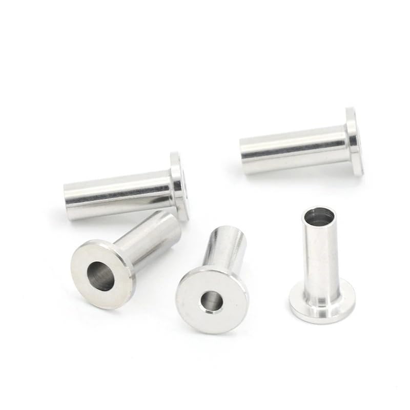 Morsetti Per Fune 20/50/100/200/500 pezzi Maniche protettive in acciaio inossidabile Occhiello for kit ringhiera cavi da ponte 1/8", 5/32" o 3/16"(100pcs)