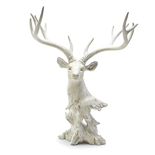Two's Company 81626 White Deer Tabletop Decor, 28-Inch Height, White #TOP10