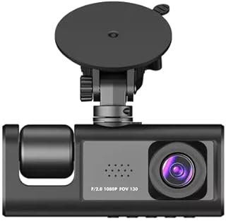 VSVISION Dash cam for Cars, 1080p FHD, Dash Cam Front and Rear Camera, 3 Channel Cameras, Car Dashcam with Main/Inside/Rear Cams, 2inch, Dash cam for Cars, 32GB Memory Card Included