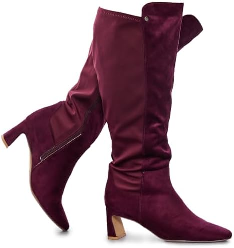 RF ROOM OF FASHION Botas femininas plus size bico quadrado altura...