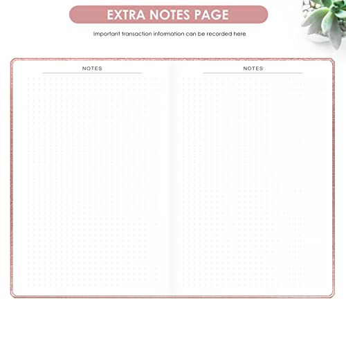 Jxselect Elegant Income And Expense Tracker Notebook – Accounting Ledger Book For Small Business Owners – Income And Expense Log Book With – Undated Bookkeeping Record Book, 5.7″ X 8.5″ (Rose Gold) #TOP5