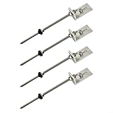 【Hauteur réglable par entraînement hexagonal】 : les vis sont réglables en hauteur et sont livrées avec un entraînement hexagonal SWElles sont entièrement pré-assemblées, avec joint EPDM résistant aux intempéries et aux UV et écrous dentés de verrouillage.