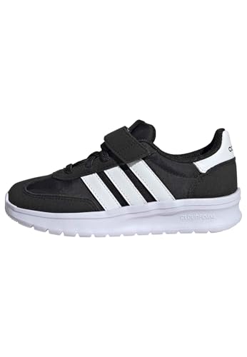 Image of Adidas Unisex-Kids Run 70s 2.0 Elastic Lace Sportswear, Black /White /Gum, 13