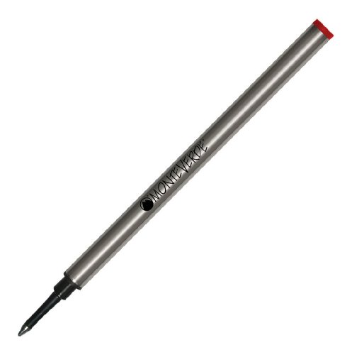 Recharges Roller Monteverde Céramique Fine Rouge pour Prendre des Notes sur Stylo Capuchon
