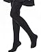 Leg Elegant Girls Microfiber Soft Opaque Solid Colored Footed Tights (8-10, Black)