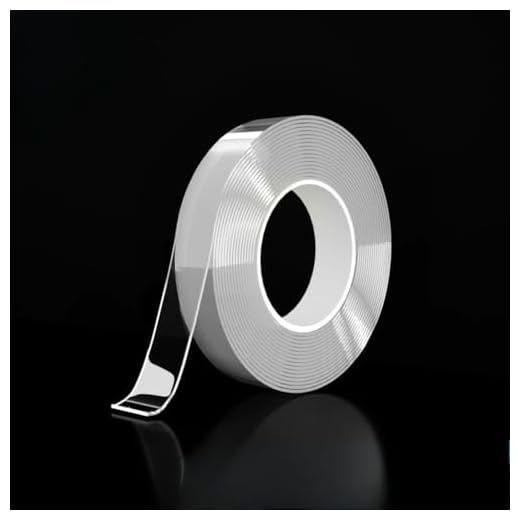 2Roll Nano Tape Double Sided Tape Transparent NoTrace Reusable Waterproof Adhesive Tape Cleanable Home Accessories (2Roll-1cm)