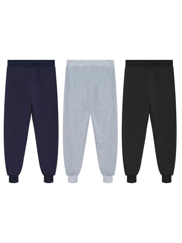 Kaerm 3 Pack Kids Boy's Active Pnats Casual Sport Jogger Pants Quick Dry Running Workout Sweatpants with Pockets4