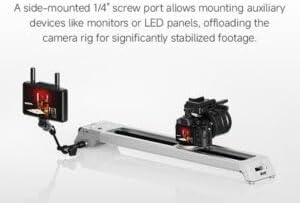 Side-mounted battery on the EVO D60 slider
