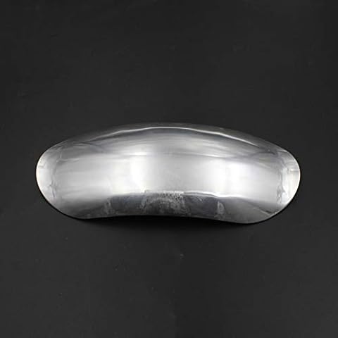 Universal Motorcycle Unpainted Silver Front Mudguard Fender Short Custom For Cafe Racer Bobber Scooter Offroad Cover