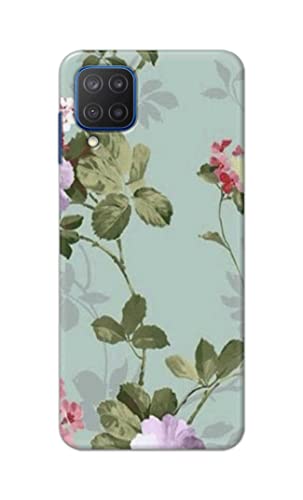 Image of Printed Hard Back Cover Case for Samsung Galaxy M12 Back Cover (Floral Painting) -702