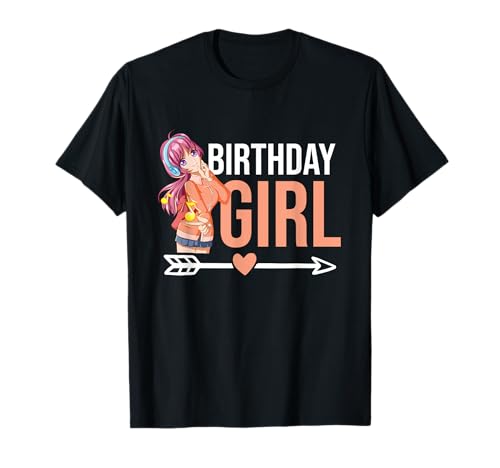 Anime Manga Birthday Girl Birthday T-Shirt