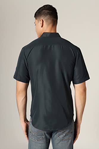 Image of Leriya Fashion Men's Rayon Shirt - Summer Button Down Shirts | Half Sleeve Printed |Formal |Casual Stylish (Available in Plus Size)