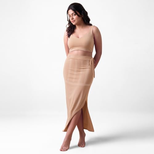 Image of dermawear Women Blended Fabric Saree Shapewear Petticoat (SS-406)