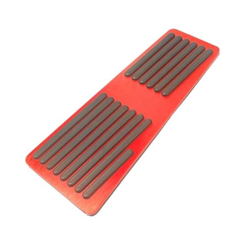 Kit de Repuesto para Pedales de Coche: Acelerador, Combustible y Freno. Cubierta Protectora para Mazda 2, 3 y 6 (Dome, BM, GL, GJ, CX-5, CX5 KE, KF, CX3, CX-3) (Rojo 2)