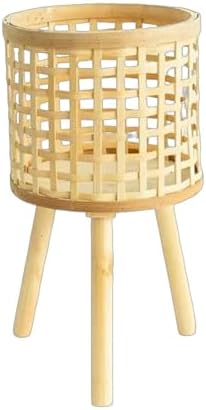 Elegante cesta tejida para plantas al aire libre, resistente a la intemperie, para balcones, terrazas, terrazas impermeables, accesorios de jardín