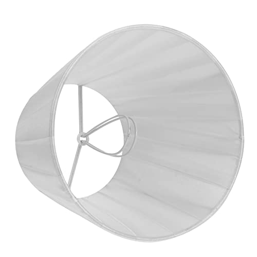 NULYLU Clip-on Lampshade Clamp Fabric Pleated Decorative Bulb Light Cover Wall Chandelier Accessory