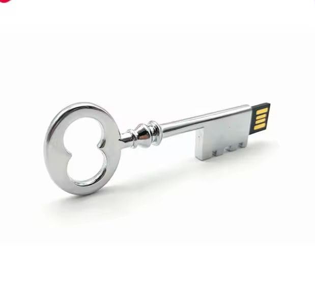 SippyTales, Key Shape Metal USB Drives, 4GB-128GB, Upto10Mbps, 2.0, Gifting Pen Drive (Silver, 8, GB)-picture-22