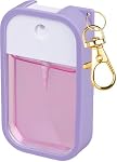Boîtier en silicone avec biberons vaporisateur à mains, étui protecteur avec porte-clés compatible avec le gicleur et le glow 1.5 fl oz, vaporisateur d'assainissement des mains Accessoire (purple)