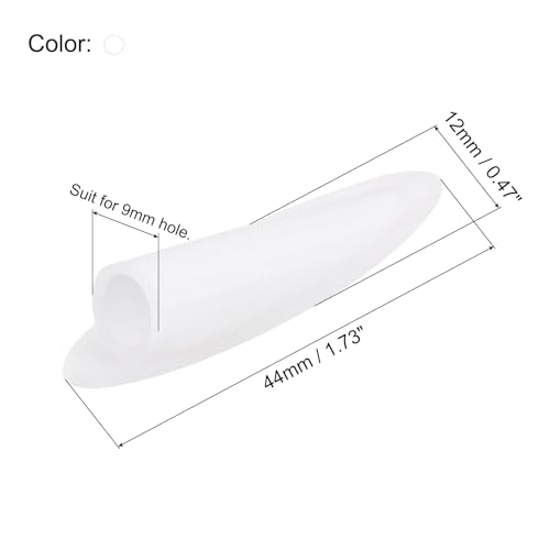Image of MECCANIXITY 9mm Plastic Pocket Hole Plugs,Wood Plugs for Pocket Hole Jig Working Tool Accessories,White Pack of 50