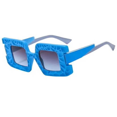 Lunettes de soleil carrées punk pour homme et femme avec verres de protection UV400