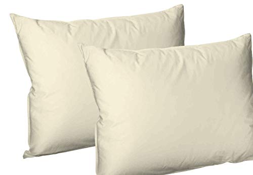 Arlinens Pillowcases 4 Pack Standard Size 50x75cm Luxury Fine Poly Cotton Housewife Bed Room Pillow Covers Available in 20 colours (Cream)