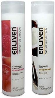 Enliven Fruit Conditioner Raspberry 400ml & Coconut 400ml Combo