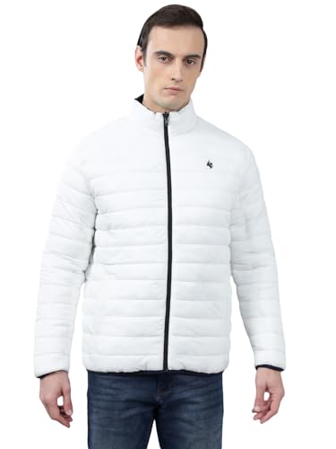 Image of Cantabil Reversible Jacket for Men | Premium Casual Jacket Smart Fit Mock Neck Nylon Fabric Solid Pattern (P MJKT00249)