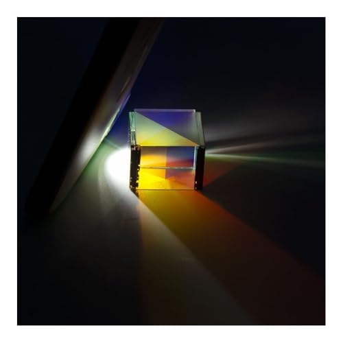 顕微鏡キット 2 個欠陥光学ガラスキューブプリズム光学実験器具ダイクロイック不規則な形状レインボー測量プリズマ 顕微鏡レンズアダプター