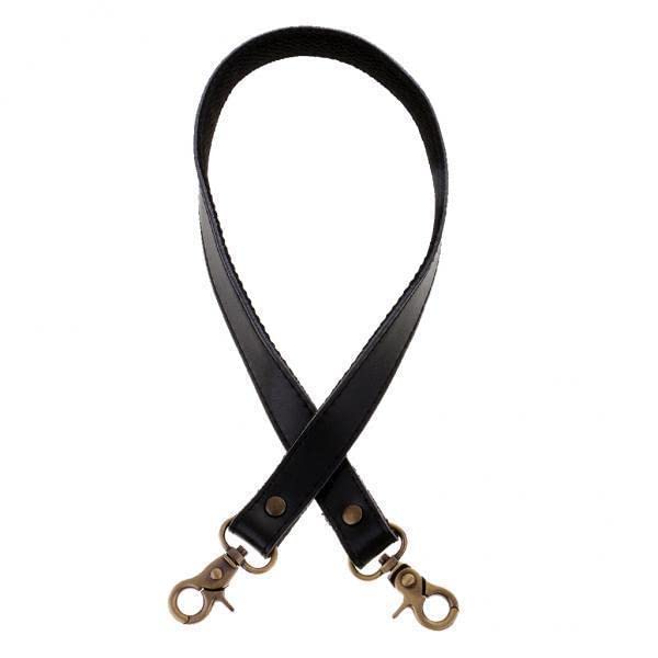 Bnf® 5xGenuine Leather Canvas Bag Handle Strap Replacement 60cm Black-image-35