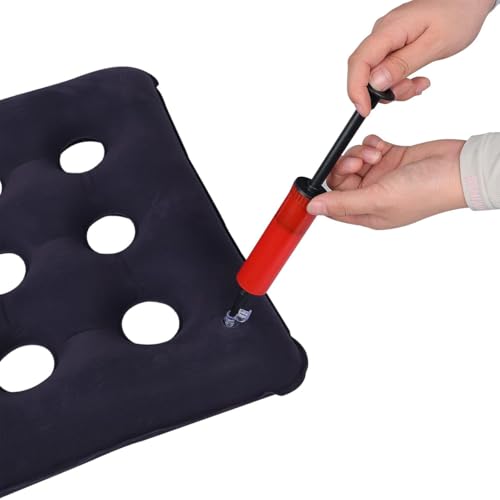 Sarini Inflatable Seat Air Cushions Pressure Relief Cushion with Bonus Air Pump for Prevention Sores - Image 4