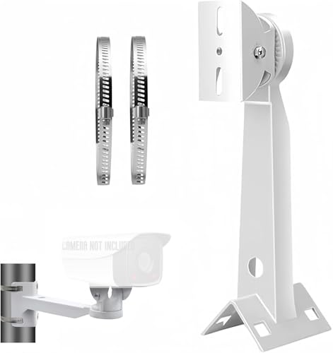 V-Fiabilidad Metal Pole Mounting Bracket with Straps – Universal Wall/Pole Support for Outdoor Device Installation, Non-Electronic Hardware