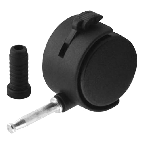 Veemoon 2Set Heavy Duty 2 Inch Castor Wheels for Furniture and Baby Bed with Brake Fits 7mm Stem Universal for Office Chairs Carpets and Hard Floors