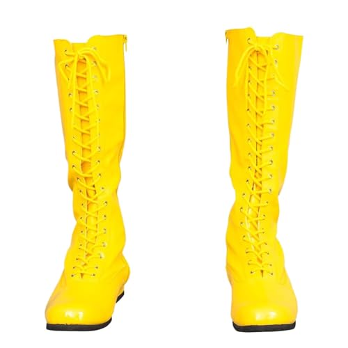 Pro Wrestling Costume Boots Super Hero Wrestler Halloween Cosplay Shoes
